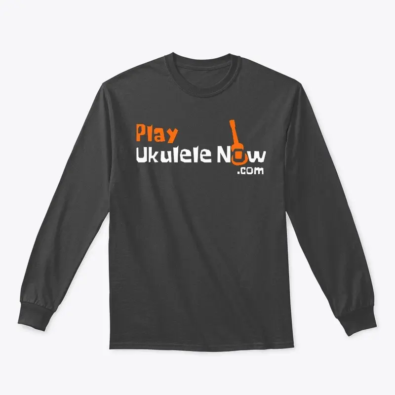 Play Ukulele Now Grey Logo Tee